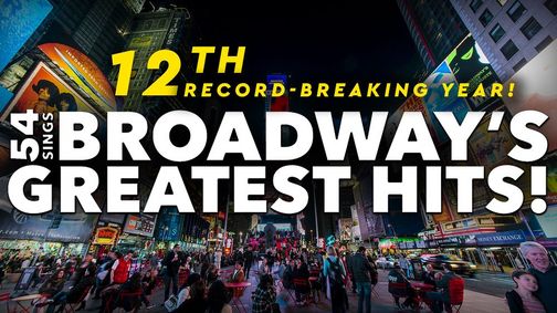 54 Sings Broadway's Greatest Hits! show poster