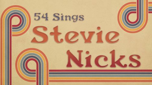54 Sings Stevie Nicks show poster