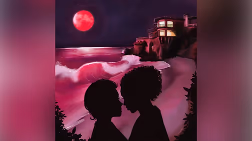 Blood Moon Manor by Benjamin Balatbat and Kaleb Sells show poster