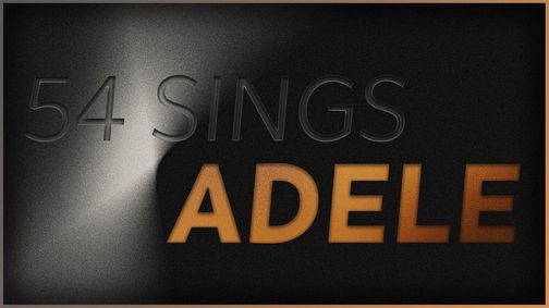 54 Sings Adele show poster