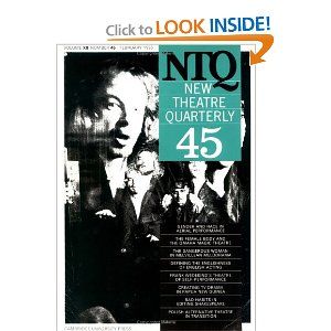 New Theatre Quarterly 45: Volume 12, Part 1 Cover