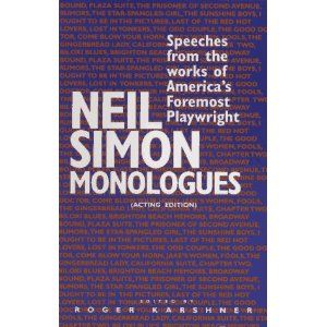 Neil Simon Monologues: Speeches from the Works of America's Foremost Playwright Cover