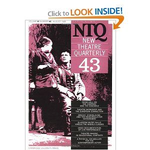 New Theatre Quarterly 43: Volume 11, Part 3 Cover