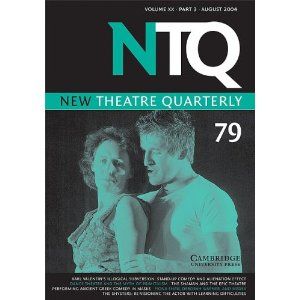 New Theatre Quarterly 79: Volume 20, Part 3 Cover