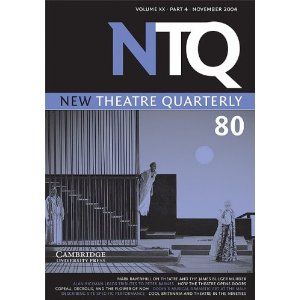 New Theatre Quarterly 80: Volume 20, Part 4 Cover