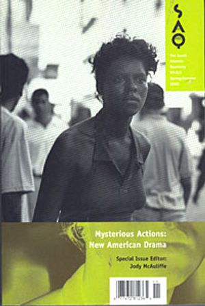 Mysterious Actions: New American Drama Cover