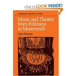Music and Theatre from Poliziano to Montiverdi
