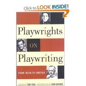 Playwrights on Playwriting by Toby Cole
