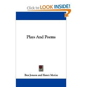 Plays And Poems Cover