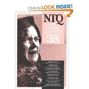 New Theatre Quarterly 38: Volume 10, Part 2 Cover