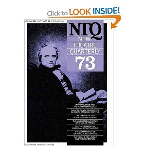 New Theatre Quarterly 23 (Part 3)  Cover