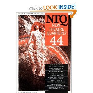 New Theatre Quarterly 44: Volume 11, Part 4 Cover