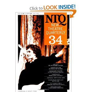 New Theatre Quarterly 34: Volume 9, Part 2 Cover