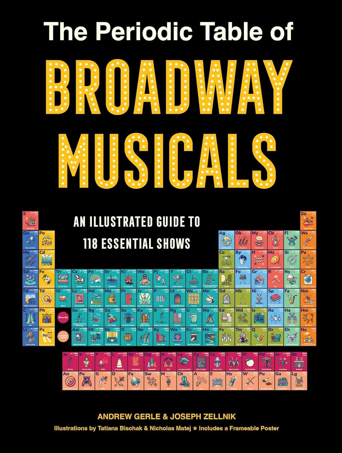 The Periodic Table of Broadway Musicals: An Illustrated Guide to 118 Essential Shows by  Andrew Gerle 