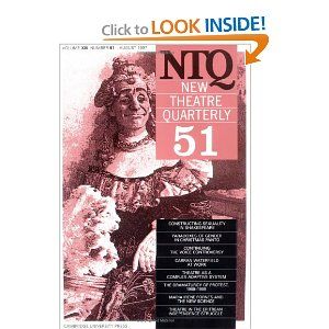 New Theatre Quarterly 51: Volume 13, Part 3 Cover