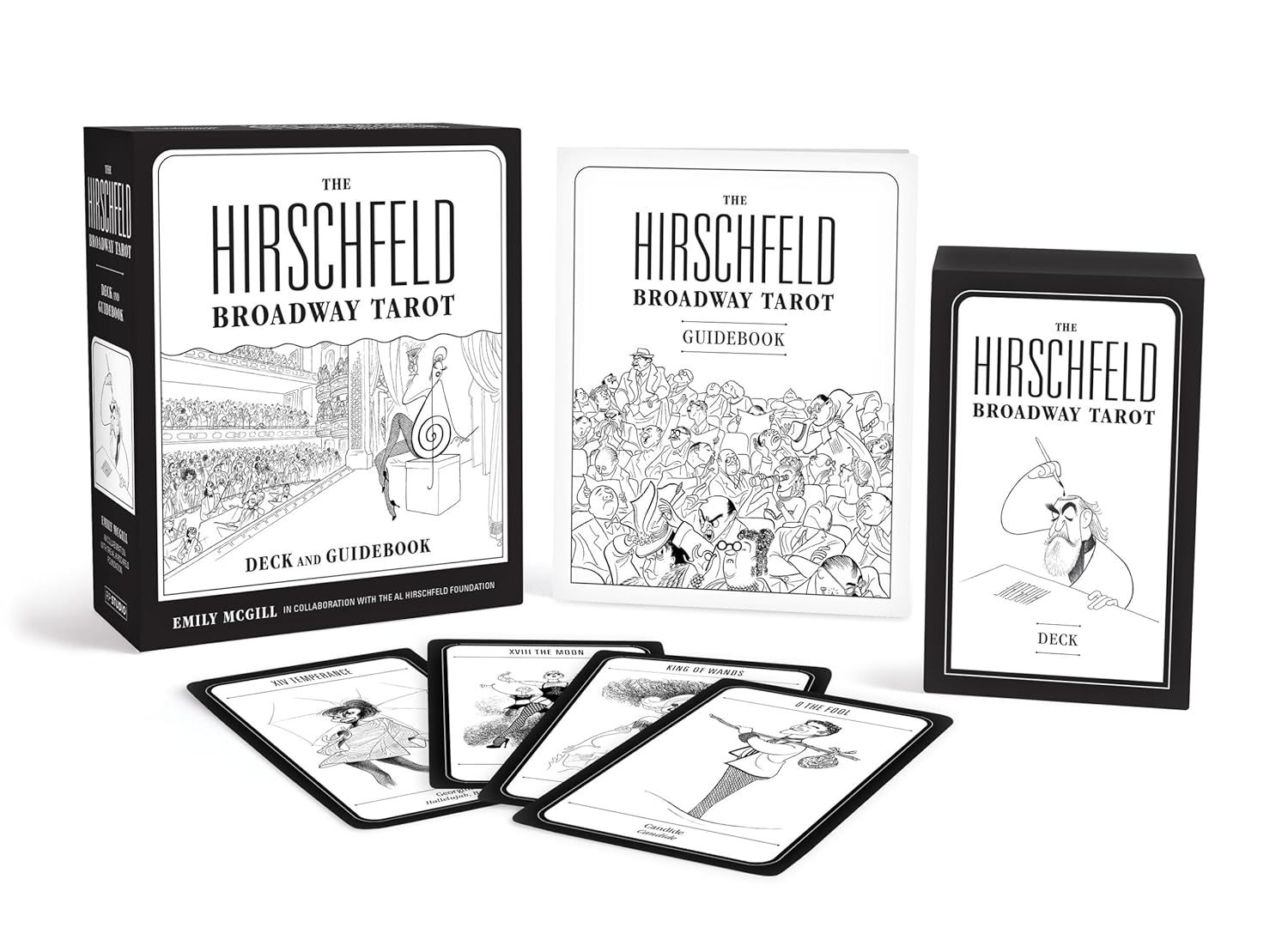 The Hirschfeld Broadway Tarot: Deck and Guidebook by  Emily McGill (Author), AI Hirschfeld Foundation (Contributor)