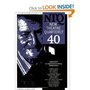 New Theatre Quarterly 40: Volume 10, Part 4 Cover