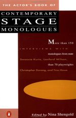The Actor's Book of Contemporary Stage Monologues