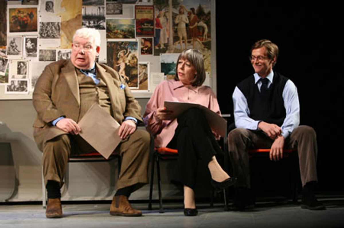 Richard Griffiths (Hector), Frances de la Tour (Mrs. Linott),and Stephen Campbell Moore (Irwin) at 
