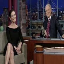 STAGE TUBE: Catherine Zeta-Jones on The Late Show with David Letterman