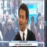 STAGE TUBE: Corbin Bleu On The Today Show
