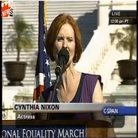 TV: Stage Tube - Cynthia Nixon Speaks at National Equality March Video