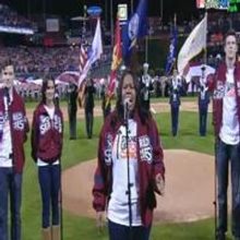STAGE TUBE: The GLEE Cast Sings National Anthem at the World Series Game