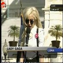 TV: Stage Tube - Lady Gaga Speaks at National Equality March