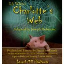 Laurel Mill Playhouse Presents CHARLOTTE'S WEB, Opens 10/30