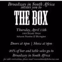 Cocktails for a Cause Held At The Box, Broadway in South Africa 4/15