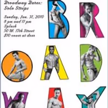 Join BC/EFA at Splash Bar for BROADWAY BARES: SOLO STRIPS 1/31