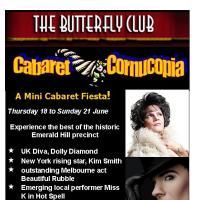 Butterfly Club Launches 'Mini Cabaret Festal' 6/18-6/21 In South Melbourne