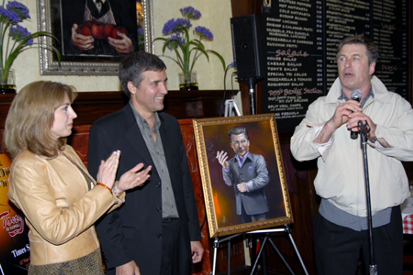 Photo Coverage: Baldwin Portrait Unveiled at Tony's DiNapoli Photo Coverage: Baldwin Portrait Unveiled at Tony's DiNapoli Image