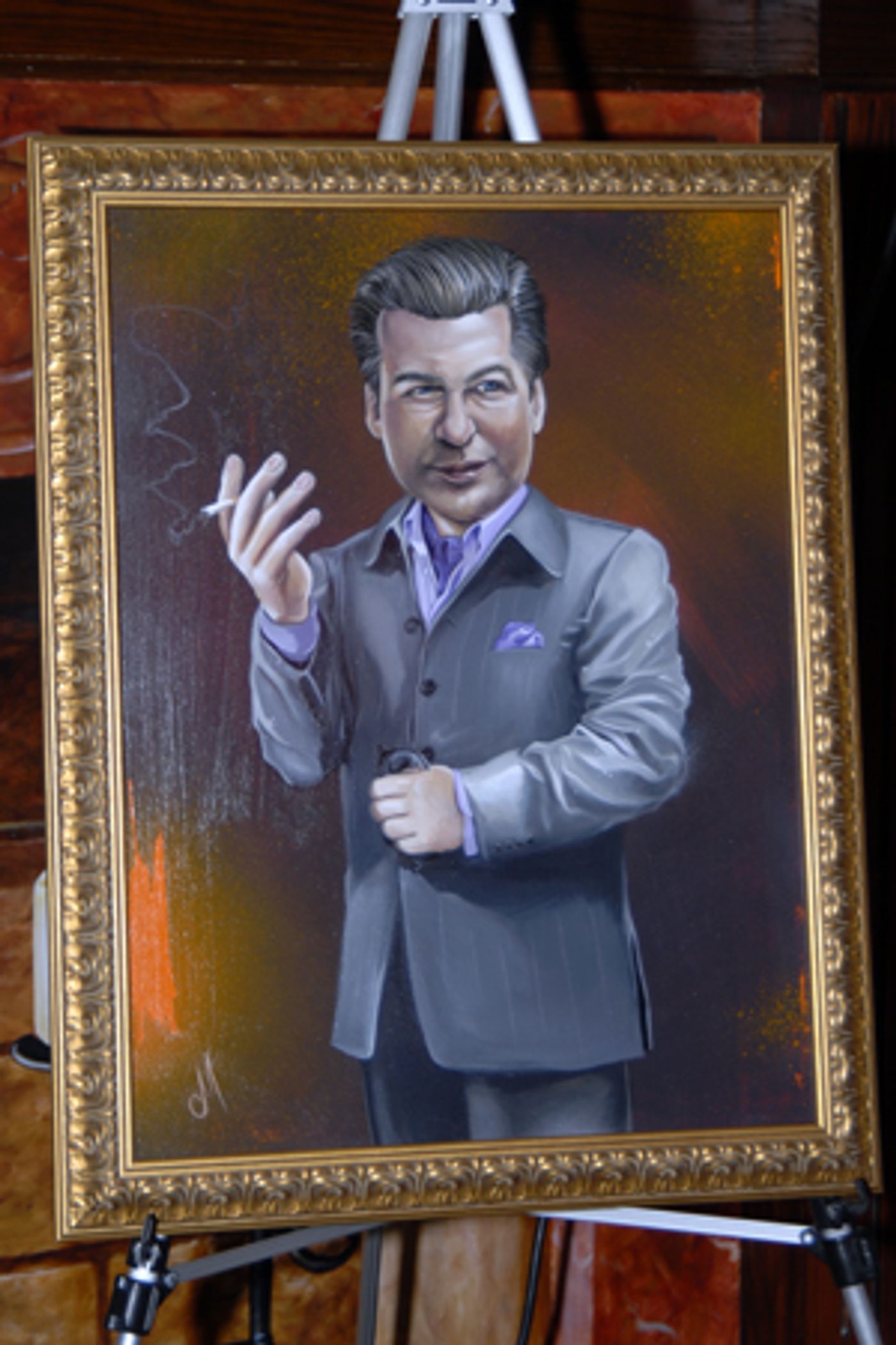 Photo Coverage: Baldwin Portrait Unveiled at Tony's DiNapoli Photo Coverage: Baldwin Portrait Unveiled at Tony's DiNapoli Image