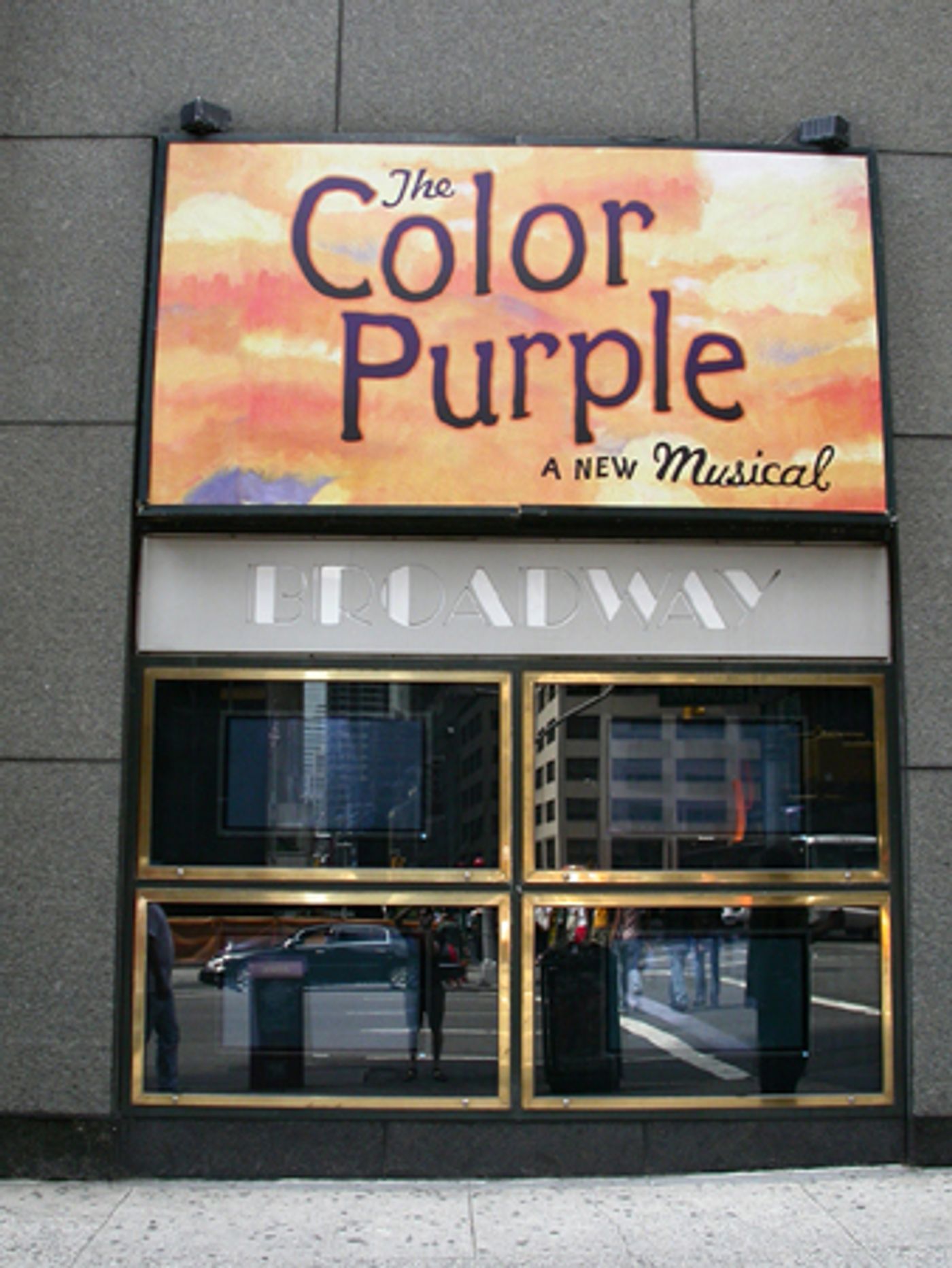 Photo Flash: The Color Purple Front of House Goes Up  Image