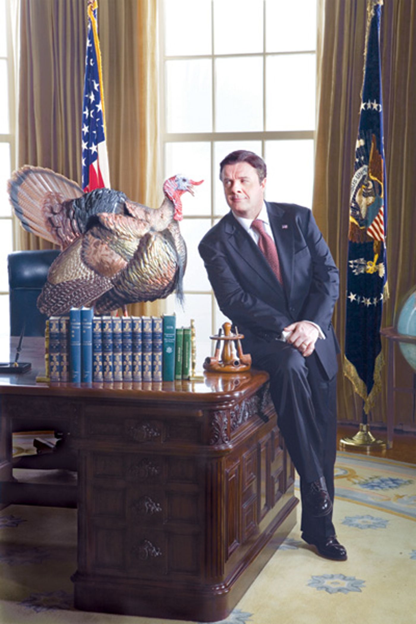 Photo Preview: Nathan Lane in 'November' with Metcalf, Baker  Image