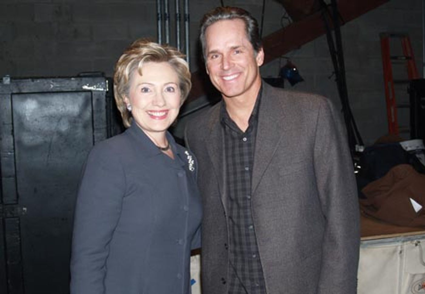 Photo Flash: Senator Hillary Clinton and Chicago's Gregory Harrison at Schenectady's Proctor Theatre Photo Flash: Senator Hillary Clinton and Chicago's Gregory Harrison at Schenectady's Proctor Theatre Image