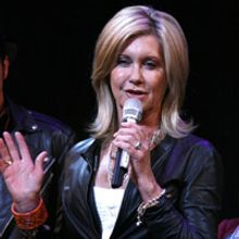 Photo Coverage: Olivia Newton-John Visits 'Grease' to Promote Breast Cancer Awareness