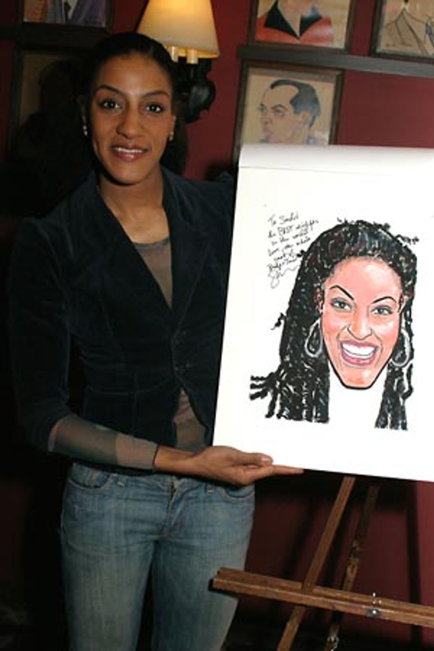 Photo Coverage: Sarah Jones Caricature Unveiled at Sardi's  Image