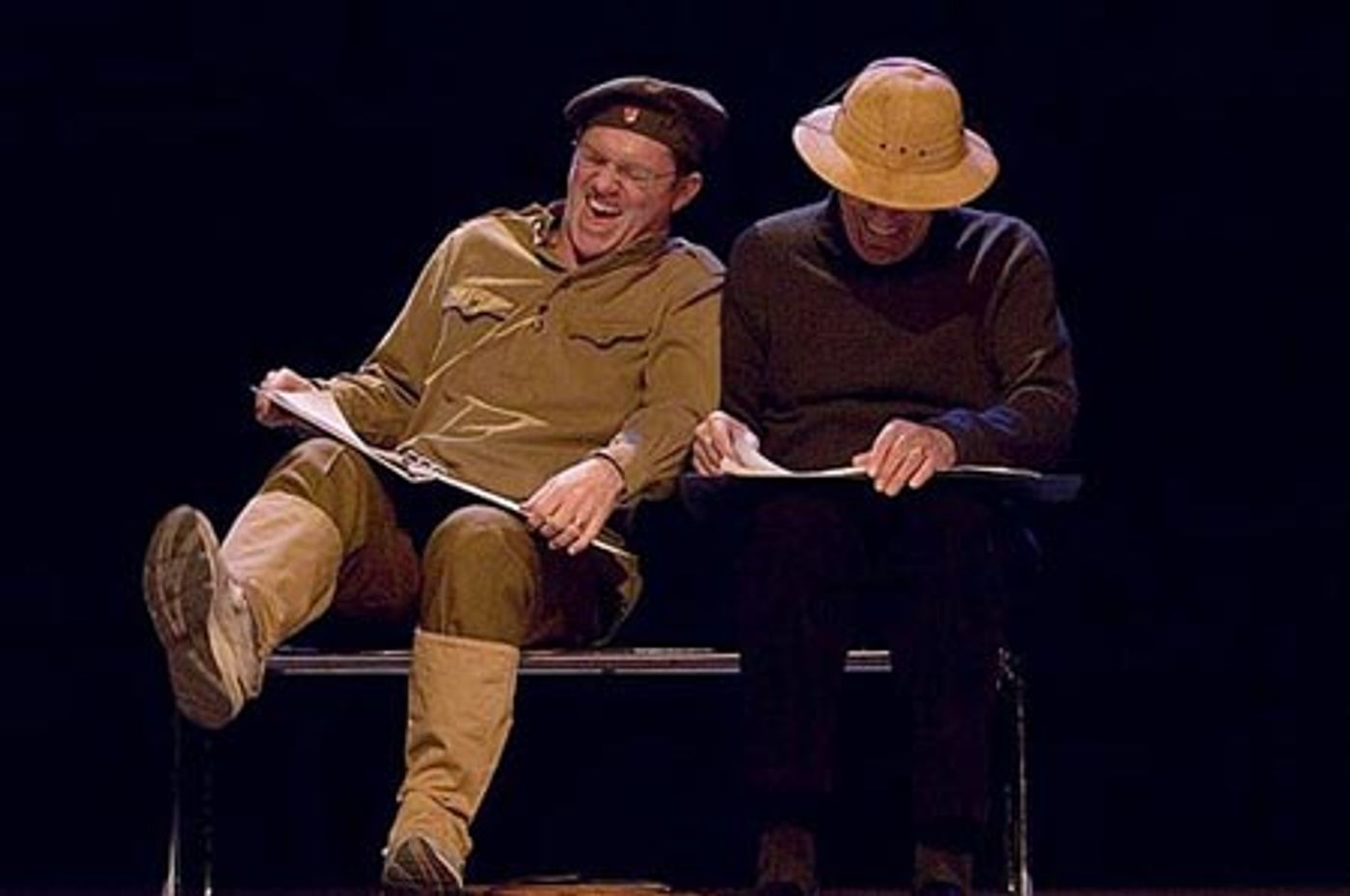 Photo Flash: Story of a Soldier Rehearsal with Nimoy and Thomas  Image