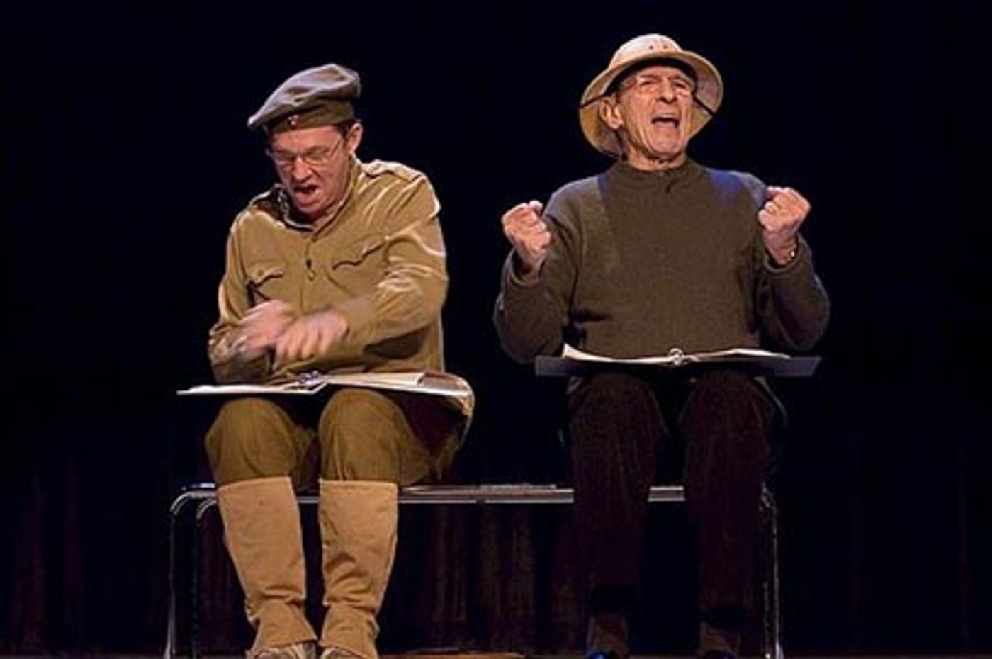 Photo Flash: Story of a Soldier Rehearsal with Nimoy and Thomas  Image