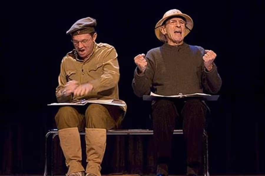 Photo Flash: Story of a Soldier Rehearsal with Nimoy and Thomas Image