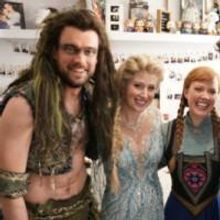 Photo Flash: Jimmy Fallon and Jack Whitehall Backstage At FROZEN