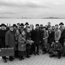 Photo Flash: Yiddish FIDDLER ON THE ROOF Cast Poses in Front of Ellis Island