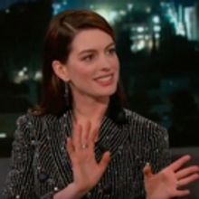 VIDEO: Anne Hathaway Tells Kimmel About Her Theatre Roots at the Paper Mill Playhouse
