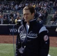 VIDEO: Aaron Tveit Kicks Off the Yankees' Season with the National Anthem!