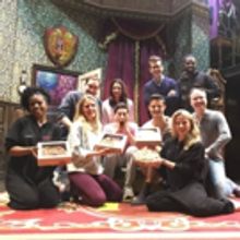 Photo Flash: THE PLAY THAT GOES WRONG Kicks Off Holiday Season with Pie From Master B