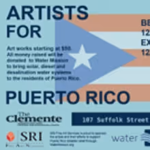 ARTISTS FOR PUERTO RICO Benefit Set for The Clemente This December