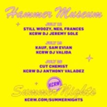 KCRW and the Hammer Museum Announce Line-Up for 2018 Summer Nights