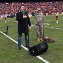 Tenor Anthony Kearns Sang the National Anthem at Major NFL Game